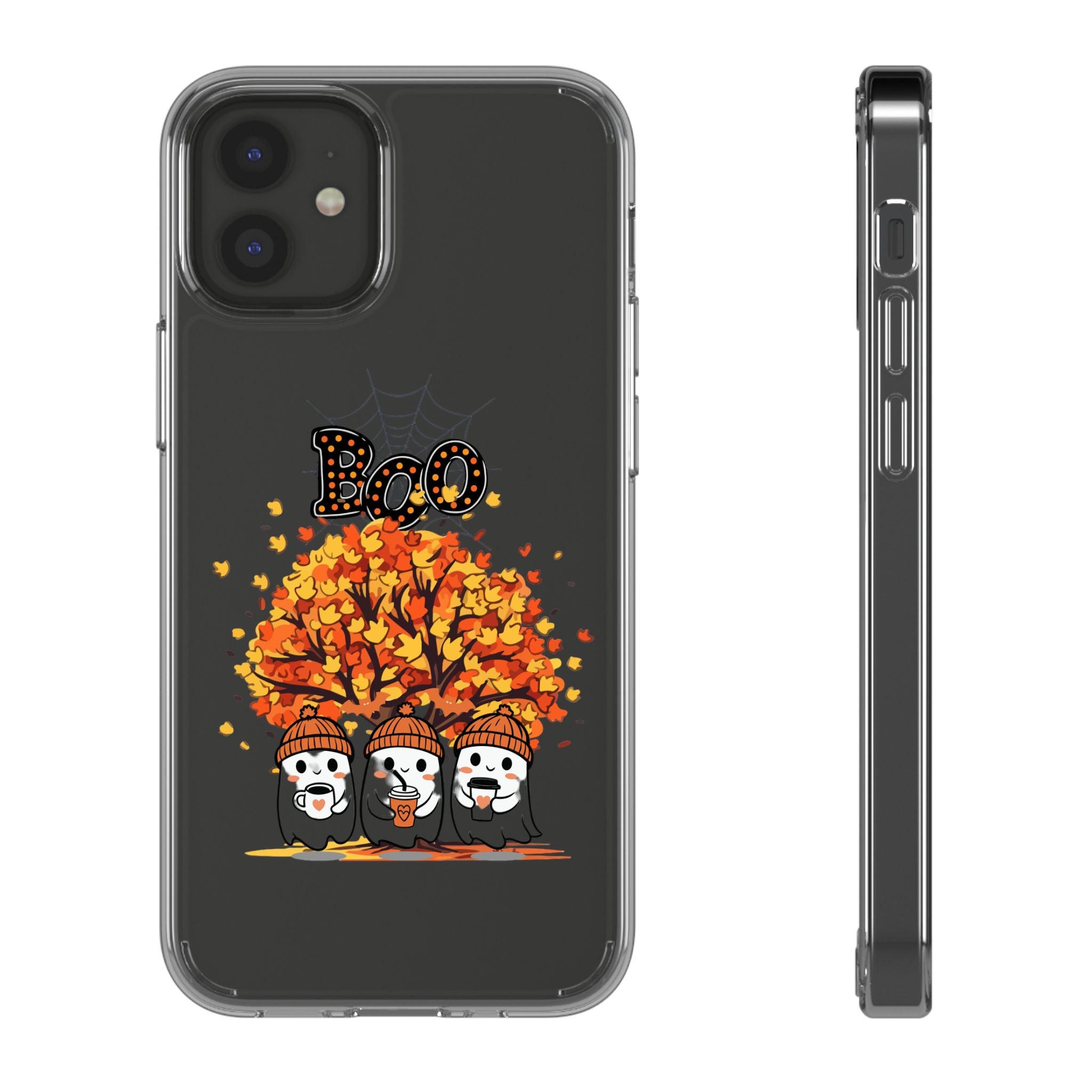 Autumn Ghosts Clear Phone Case - GlamDigitalBossCo